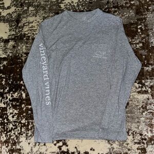Vineyard Vines Gray Long Sleeve Tee Casual Comfort